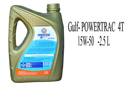 GULF POWERTRAC 4T 15W50 2.5 LTR